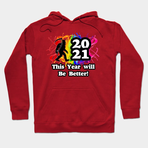 Squatchy New Year 2021 Hoodie by Native Graffix